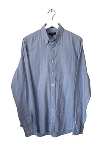 Gant Campus Oxford Fitted Light Blue Button Down Shirt Medium - Picture 1 of 11