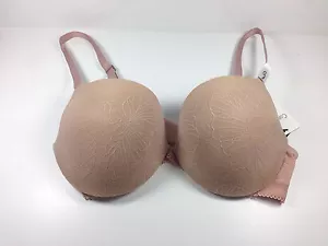 New Calvin Klein Perfect Nude Floral Air Gel Cup Underwired Push Up Bras Sz 34D - Picture 1 of 5