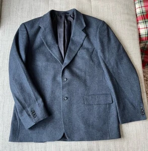 DEBENHAMS MENS Lambwool pure new wool JACKET blazer  blue sz 44" regular - Picture 1 of 15