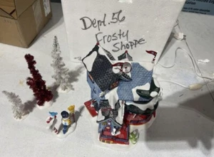 Department 56 Frosty’s Ice Cream Shop Christmas Building RARE - Picture 1 of 5