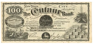 ND Centaur Bank, New York, NY 100 Einheiten Nr.53 (59494OZ) - Bild 1 von 2
