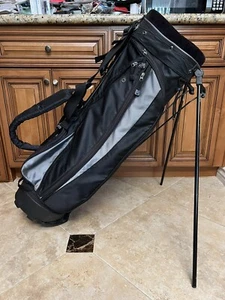 Knight Golf 6 Way Black Carry Stand Lightweight Golf Bag Dual Harness Strap - Picture 1 of 6