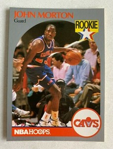NBA JOHN MORTON Cavaliers 1990-91 NBA Hoops Basketball ROOKIE RC Trading Card 77