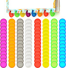 104 Pieces Mini Plastic Book Binding Discs, 8 Colors Binding Ring Discs Expansio