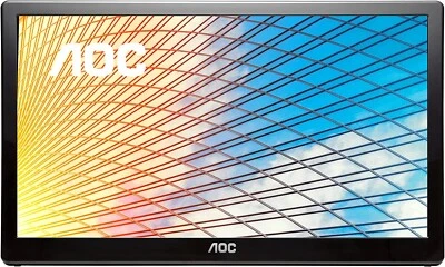 AOC E1659FWU 15.6 Inch Portable Monitor FHD 1366x768 60Hz USB 3.0 - Image 1 of 4