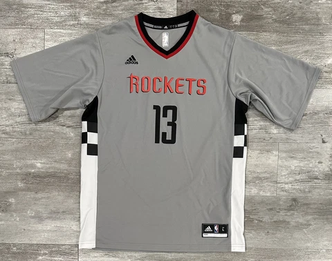 Adidas Houston Rockets James Harden Jersey Gray Alternate Mens Size Large Cover