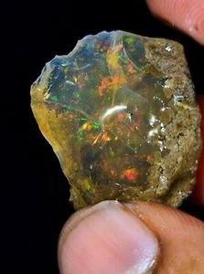 Natural Ethiopian Opal Rough, Raw Opal, fire opal, multi Fire Opal Rough AK 514 - Picture 1 of 3