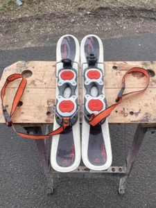 Salomon SNOW Blade Skis 100cm Kiss Mark Black White Orange #4 - Picture 1 of 3