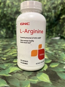 GNC L-Arginine 500mg 90 Capsules(EXP:08/2027) - Picture 1 of 2