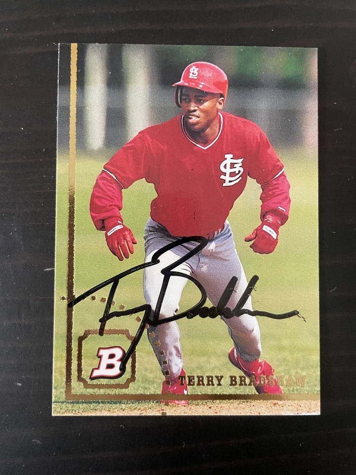 1994 Bowman #648 Terry Bradshaw St Louis Cardinals Signed Card Autographed - Image 1 of 1