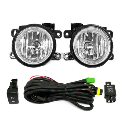 LH+RH Fog Lamp Kit for Honda Civic 16-21 with Relay Wiring Harnesss Light Switch - Image 1 of 4