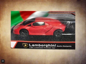Lamborghini Sesto Elemento Red Car 1:24 Scale Friction Toy Car... - Picture 1 of 24