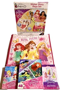 DISNEY PRINCESS~ Activity Gift Bundle~ TOTE BAG-COLORFORMS-PUZZLE ~Lot Of 5 ~NEW - Picture 1 of 10