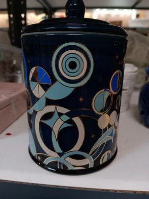 JARRO de fragancias de invernadero festival de luces solo azul aspecto de mediados de siglo Foto 1 de 4