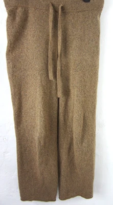 Everlane Brown Wool Blend Sweater Ankle Pants Women's L Drawstring Waist - Image 1 of 4