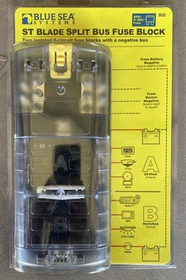 BLUE SEA 5032 ST-BLADE SPLIT BUS FUSE BLOCK - Image 1 of 2