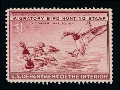 UNITED STATES (US) RW13 MINT VF LH, $1, - Image 1 of 2