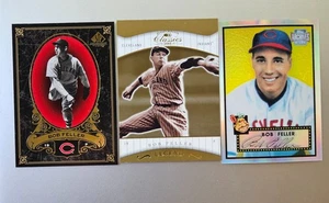 Bob Feller 3 Card Lot 2007 SP  2001 Topps Reserve Archives /2001 Donruss Classic - Picture 1 of 3