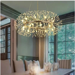 EDISLIVE Calzada Decor 20-Light Chrome Dandelion Firework Chandelier Pendant - Picture 1 of 6