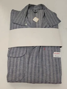 Vintage Big Mac Sanforized Herringbone Twill Work Coveralls Denim 40R New Unused - Picture 1 of 9