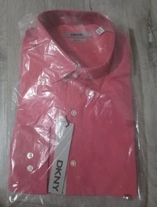 DKNY Mens Slim Fit Dress Shirt L 16.5 34/35 NWT - Picture 1 of 3