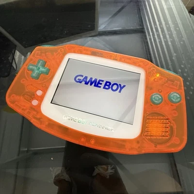 Bateria recarregável Orange Game Boy Advance GBA console iPS V5 retroiluminada USB-C  - Imagem 1 de 3