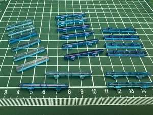 Code 3 Police? 1:43/1:50 Scale Blue Plastic Lightbars JOB LOT FREE P&P - Picture 1 of 4