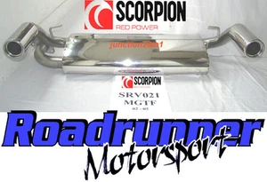 Escape Scorpion MGTF 1.8 16V Acero Inoxidable Cat Back 2 x 76mm Redondos (02-05) SRV021 - Imagen 1 de 3