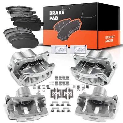 陶瓷制动垫 + 卡钳适用于马自达 CX-7 2007 - 2012 L4 2.3L 2.5L 前后 — 第 1/4 张图片