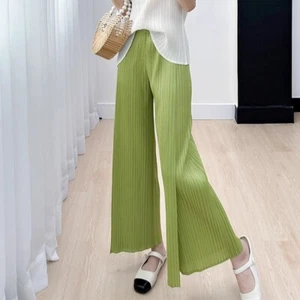 NEW Fashion Summer Pleated High Waisted Versatile Wide Leg Pants - Picture 1 of 14