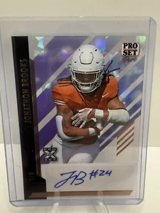 2024 Leaf Pro Set Pure Jonathon Brooks Rookie Auto Crystal 1/8 - Picture 1 of 10