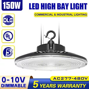 480V UFO LED High Bay Light 150W Warehouse Industrial Light,Replace 650W HPS MH - Picture 1 of 12
