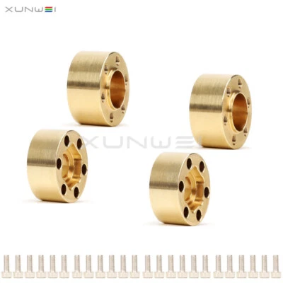 4pcs Brass 1.9/2.2 inch Wheel Hex Extended Adapter for 1/10 TRAXXAS AXIAL Truck - Image 1 of 4