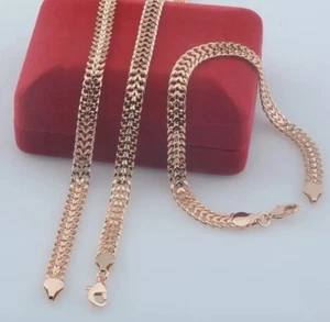 Halskette,armkette,mit Roségold Plattiert,neu 50/20 Cm - Bild 1 von 3