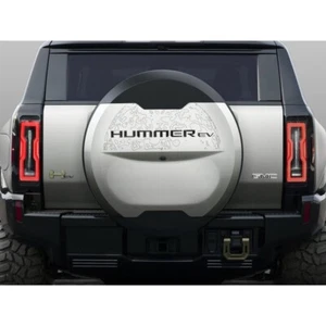 2022-2025 Hummer EV SUV Spare Tire Cover Lettering 19435832 Carbon Fiber & Black - Picture 1 of 1