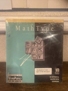 Math Type Mathematical Equation Editor for Windows PC 1993 NEW READ ALL - Picture 1 of 6