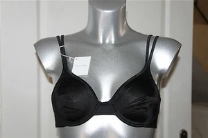 soutien gorge armatures satin noir CHRISTIAN DIOR taille 85B fr 70B eu 32B us - Picture 1 of 3
