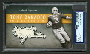 Tony Canadeo signiertes geschnittenes Display (PSA) Green Bay Packers Fotokarte HOF Autogramm - Bild 1 von 2