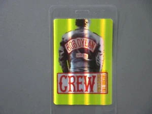 Bob Dylan backstage pass Laminated Authentic U.S. 88 CREW Jacket Hologram RARE! - Picture 1 of 1