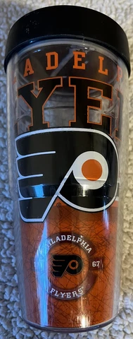 Philadelphia Flyers TERVIS 24 oz Tumbler Cup with Straw Lid Cover