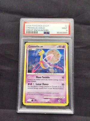 Pokemon Cards: Great Encounters Rare Holo: Cresselia 2/106 PSA 9 - Image 1 of 4