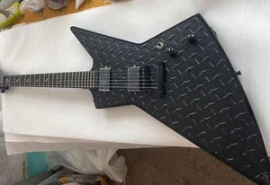 Guitarra Eléctrica Exploradora Placa Diamante Negra Mate Estrellas Ninja Incrustación Súper Rara - Imagen 1 de 4
