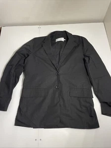 Proenza Schouler White Label Cotton-Linen Blazer Size 8 Black Est. Retail $650 - Picture 1 of 17