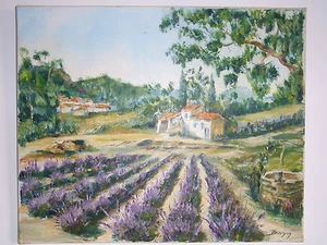 07B48 Hst Siglo Xx Pintura Contemporáneo 1996 Óleo Sobre Tela st Tropez Signo - Picture 1 of 8