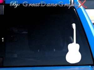 Guitarra #3 - Calcomanía adhesiva de vinilo - Elección de color - ALTA CALIDAD - Imagen 1 de 2