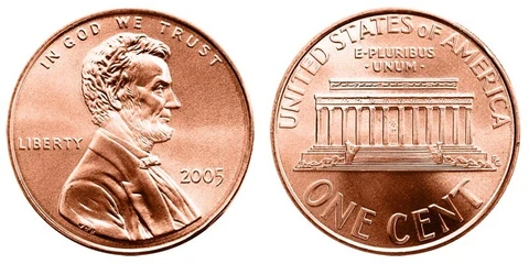 2005 P Lincoln Memorial Cent Copper Plated Zinc Penny ** ON HAND ** Cover