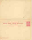 Guyane britannique QV 2 cents carmin inutilisé U.P.U. carte postale réponse payée intacte
