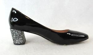 Kate Spade Pumps schwarz Lackleder silber Glitzer Absatz festlich Urlaub formell - Bild 1 von 14