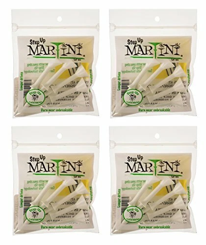 Camisetas de golf Martini 3 1/4" Step-Up - Paquete de 4 (20 camisetas) (blancas) Foto 1 de 1