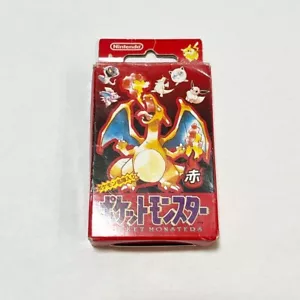 Nintendo Pokemon Poker Playing Cards 1996 Red Charizard Deck JP - Picture 1 of 4